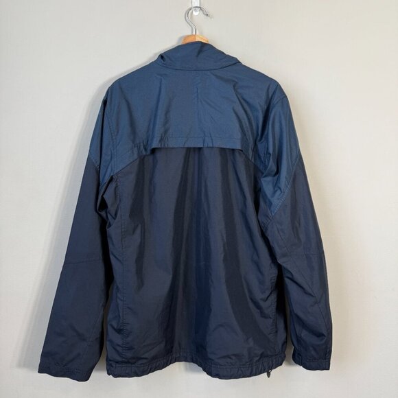 Nike Full Zip Windbreaker Track Jacket Mens Large Navy Orange Activewear Outdoor - Picture 3 of 15